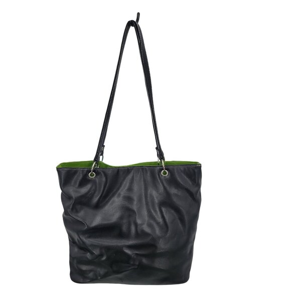 Disney World Park Resort Vegan Sequined Mickey Mouse Tote Bag Black Shoulder - Picture 4 of 11